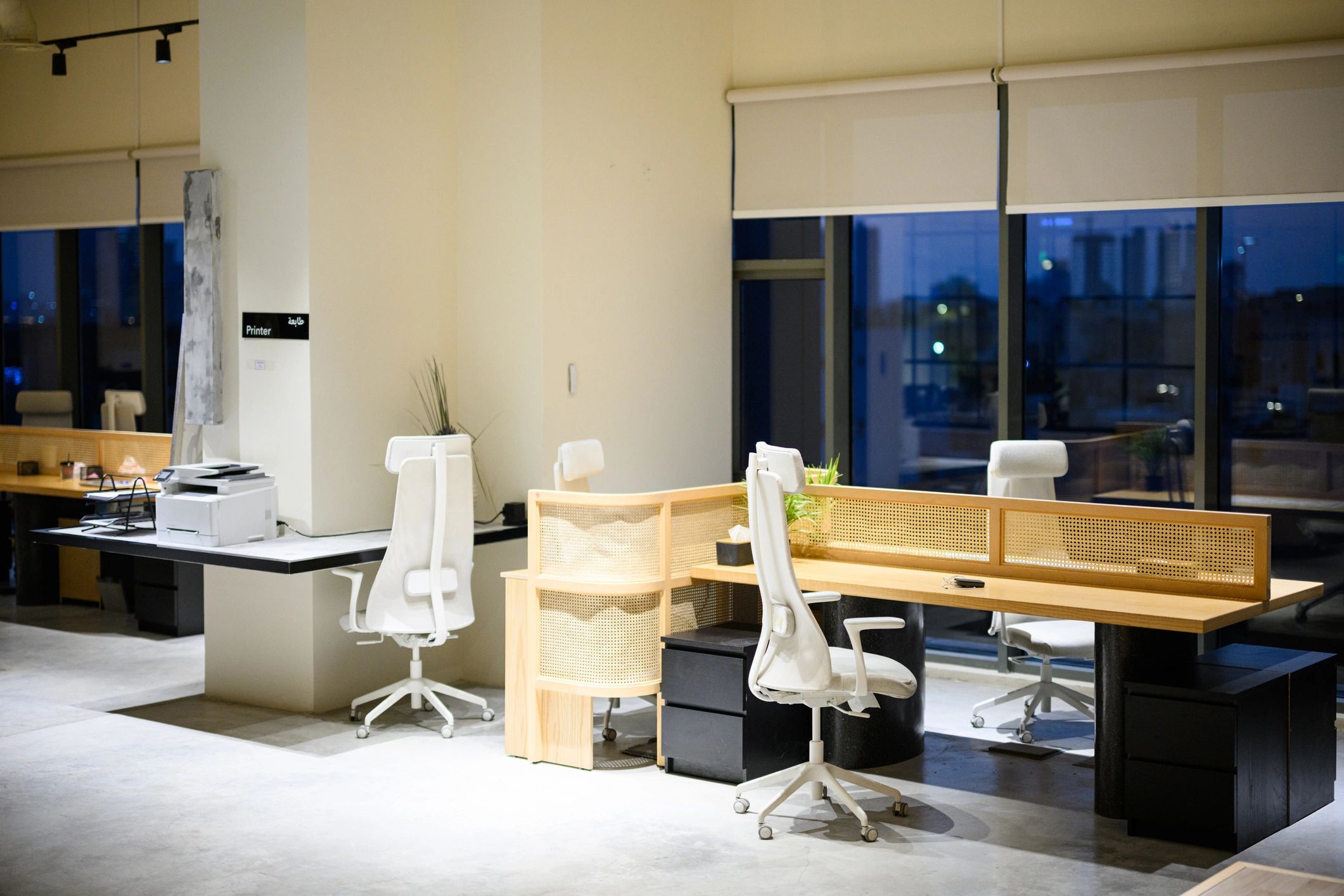 Professional office lobby interior